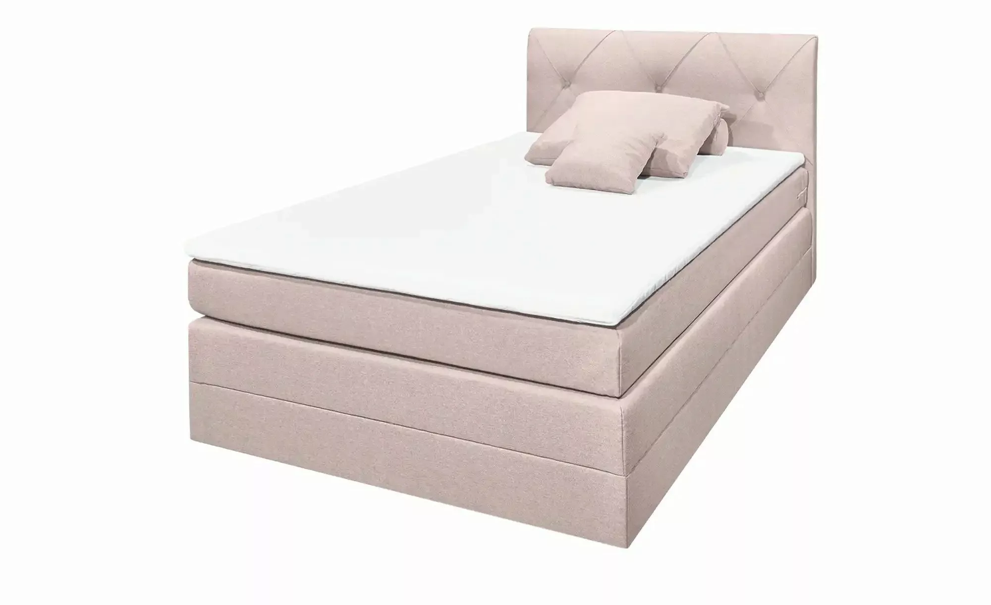 uno Boxspringbett mit Bettkasten Clay ¦ rosa/pink ¦ Maße (cm): B: 121 H: 11 günstig online kaufen