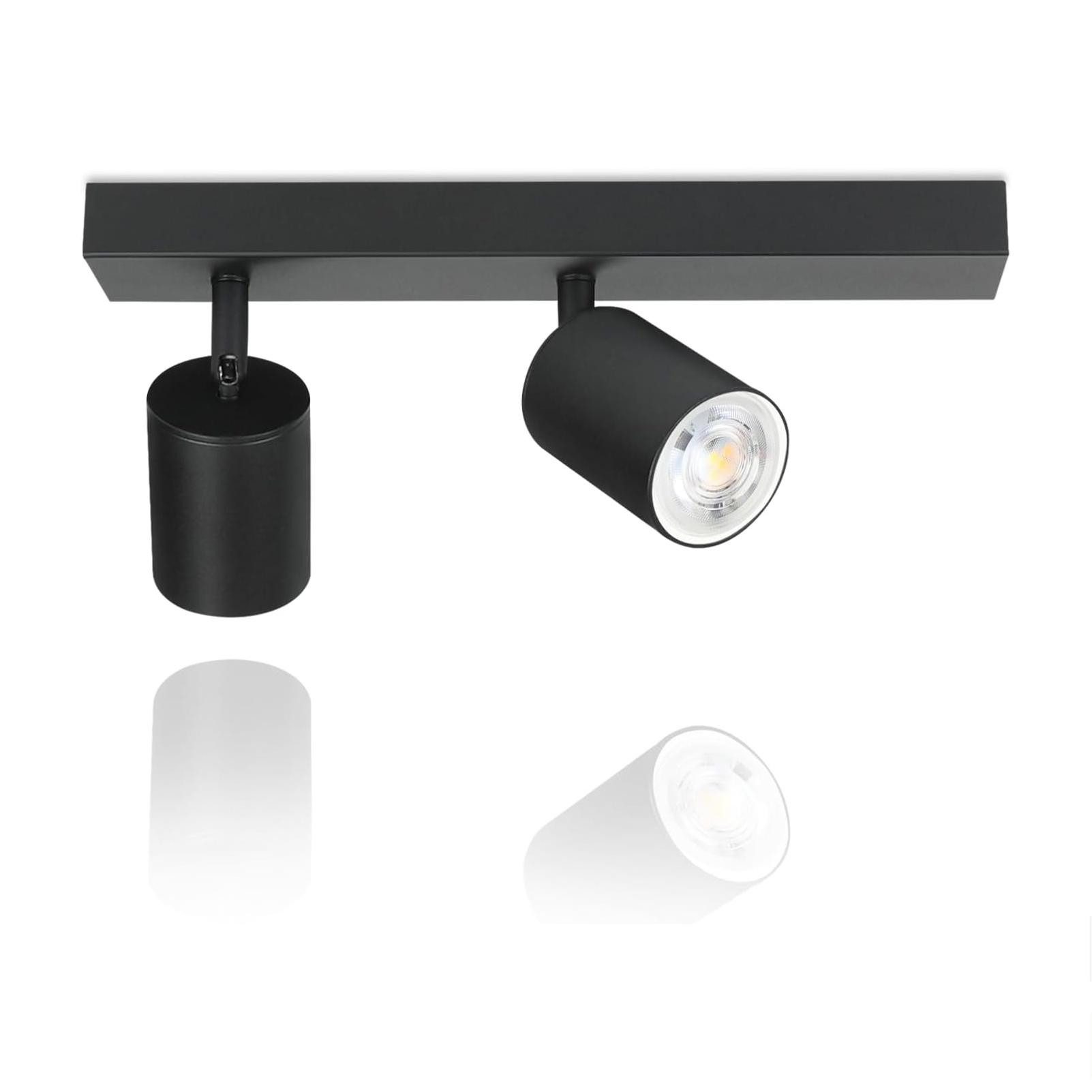 Nettlife Deckenstrahler 2 Flammig Schwarz GU10 günstig online kaufen