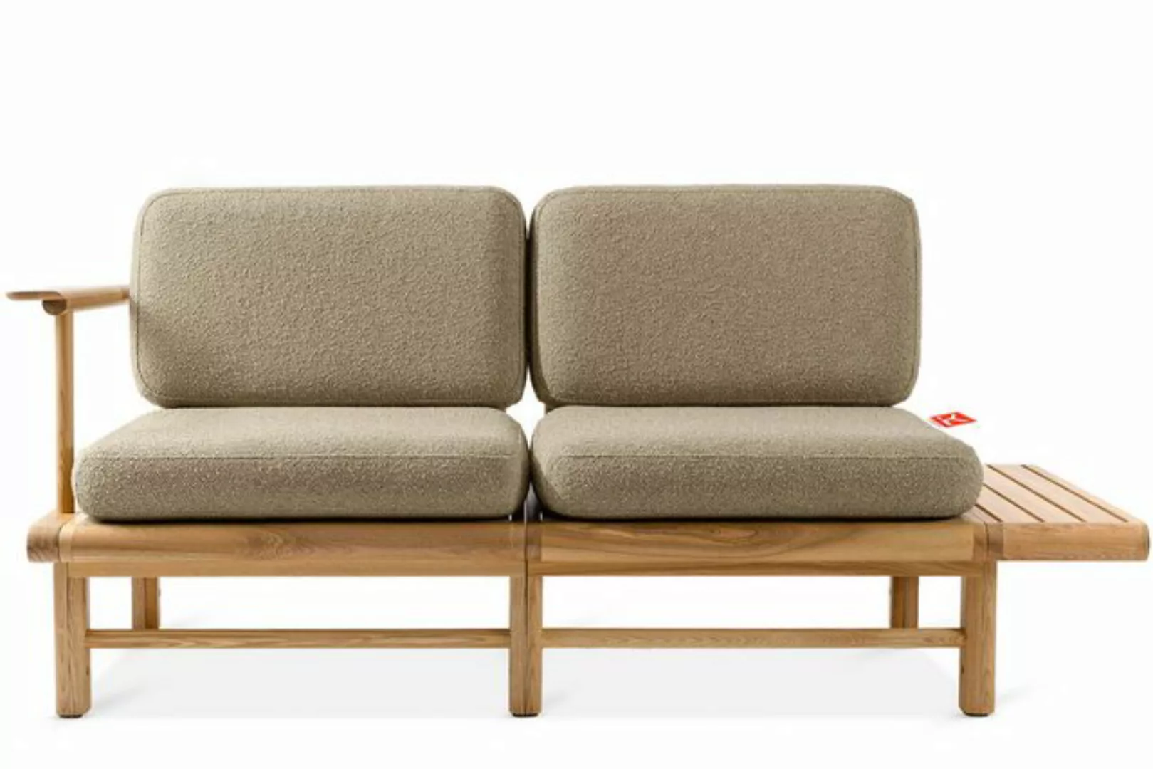 Konsimo Sofa ATREDA Gartensofa 2-Sitzer, mit Ablage, hergestellt in der EU, günstig online kaufen