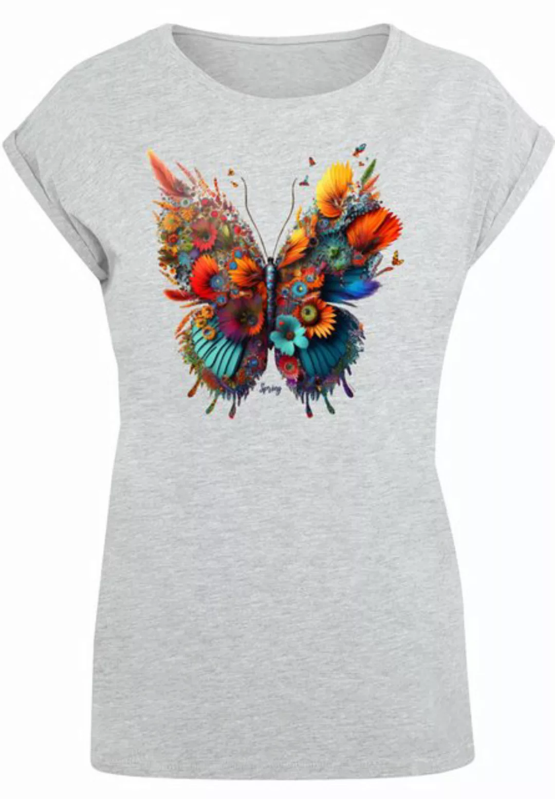 F4NT4STIC T-Shirt "Schmetterling Blumen", Print günstig online kaufen