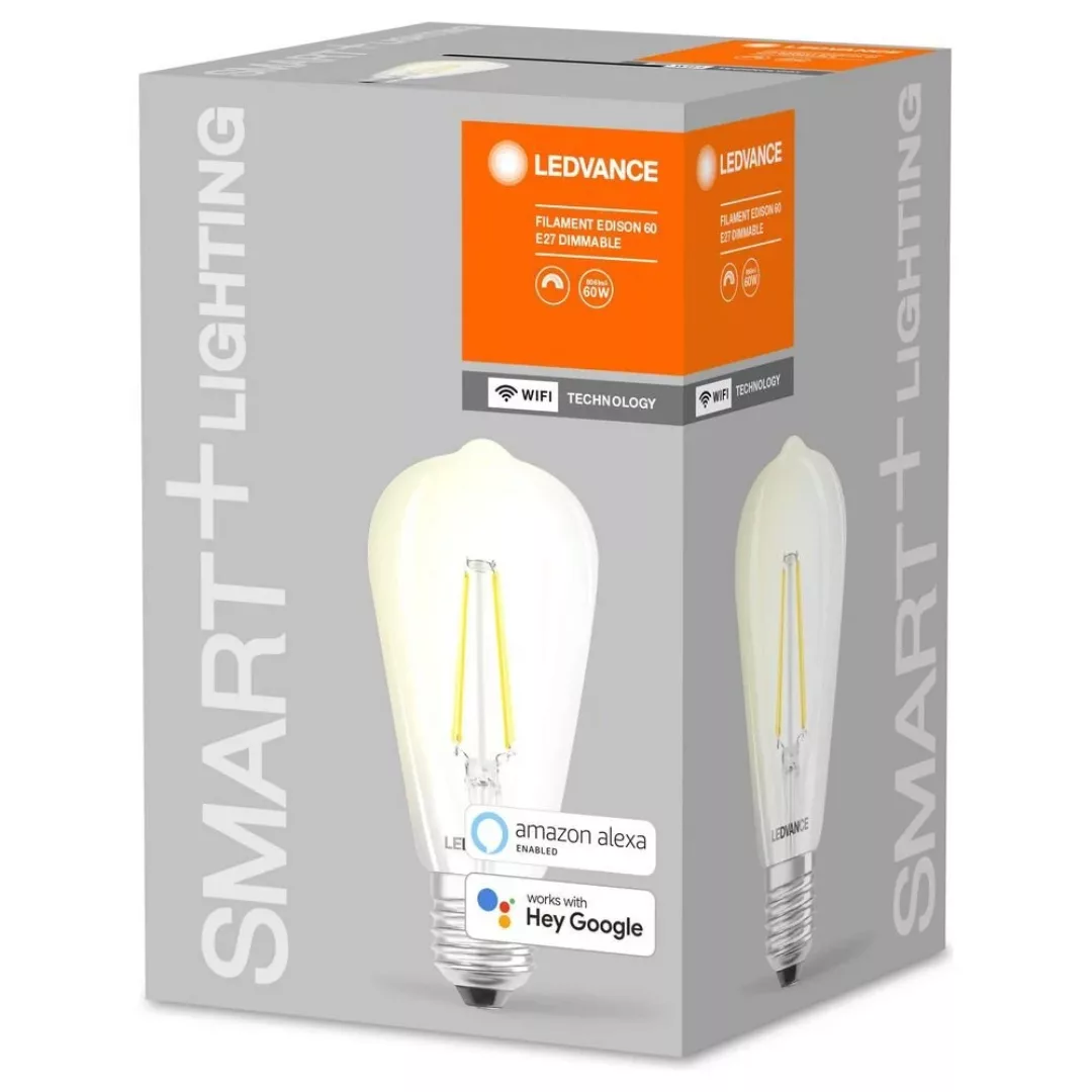 LEDVANCE SMART+ WiFi Filament E27 5,5W 827 Edison günstig online kaufen
