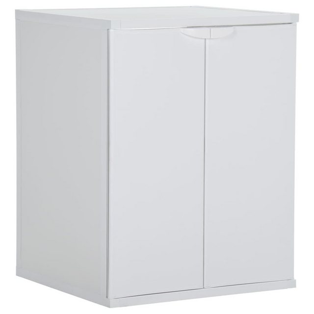 vidaXL Kleiderschrank Waschmaschinenschrank Weiß 68,5x64,5x88 cm PVC (1-St) günstig online kaufen