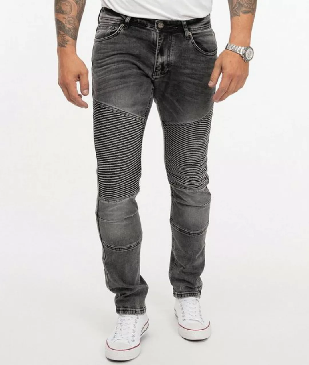 Rock Creek Slim-fit-Jeans Herren Jeans Slim Fit Biker-Style RC-2186 günstig online kaufen