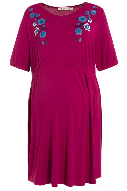 Ulla Popken Jerseykleid Bellieva-Kleid Jersey V-Ausschnitt Halbarm günstig online kaufen