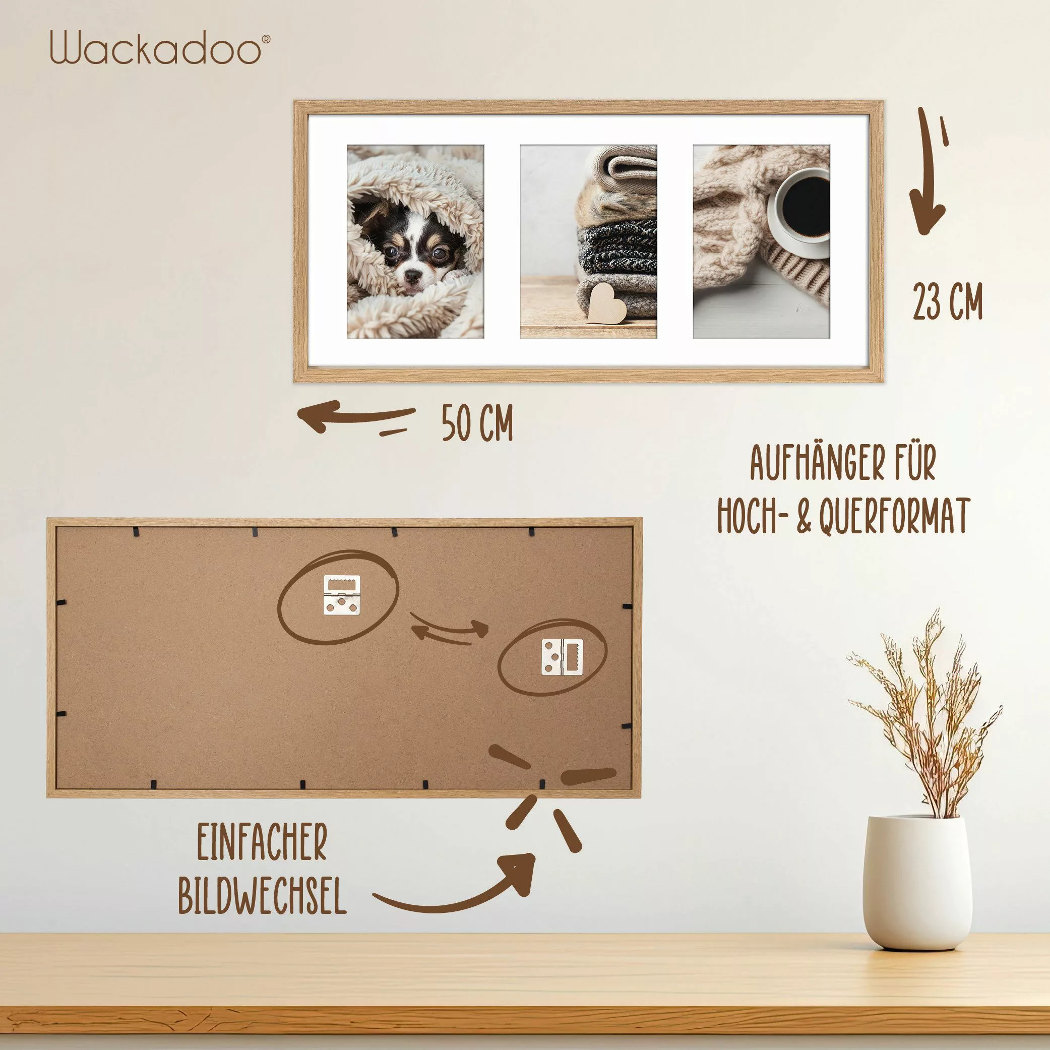 Wackadoo Living Bilderrahmen Serie Nordic MDF günstig online kaufen