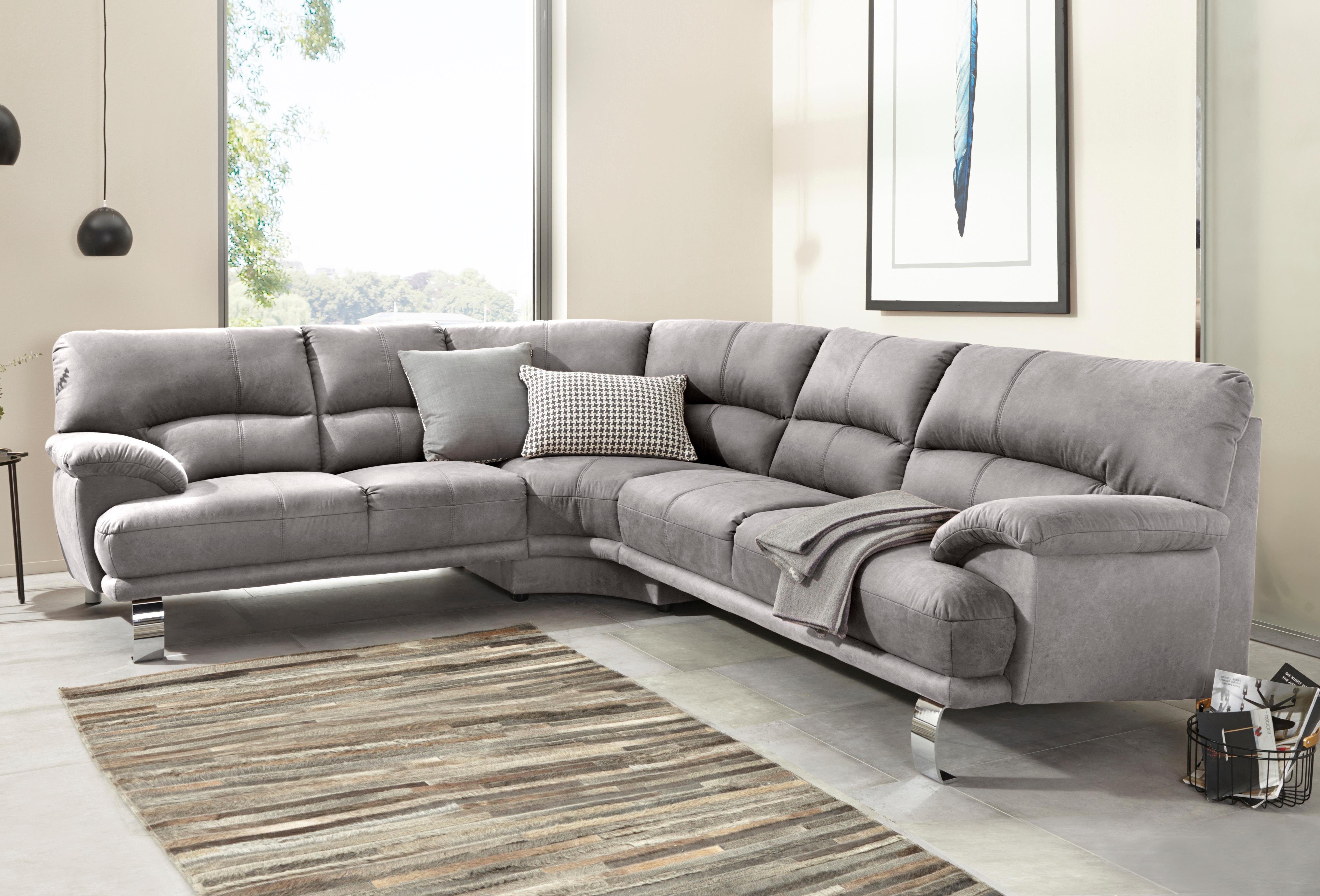 TRENDMANUFAKTUR Ecksofa "Cecilia II, in italienischen Design, bequem, hoher günstig online kaufen