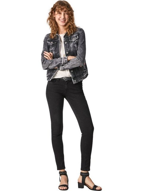 Pepe Jeans Damen Jeans SOHO - Skinny Fit - Schwarz - Black Washed günstig online kaufen