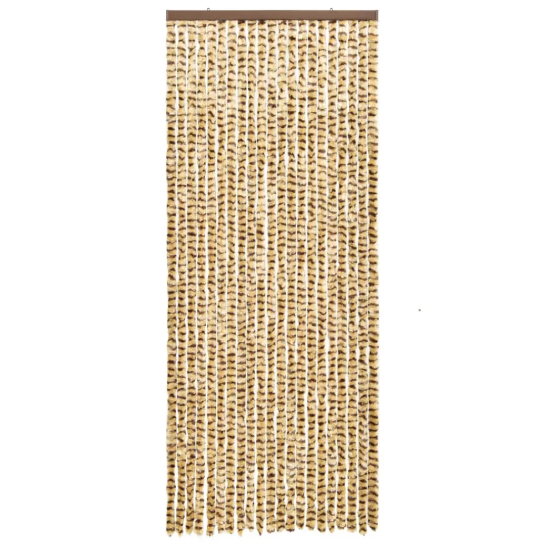 Insektenschutz-vorhang Beige Und Braun 56x185 Cm Chenille günstig online kaufen