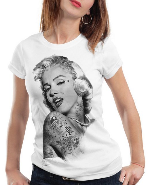 style3 T-Shirt Tattoo Marilyn inked rock punk star marylin monroe tätowiert günstig online kaufen