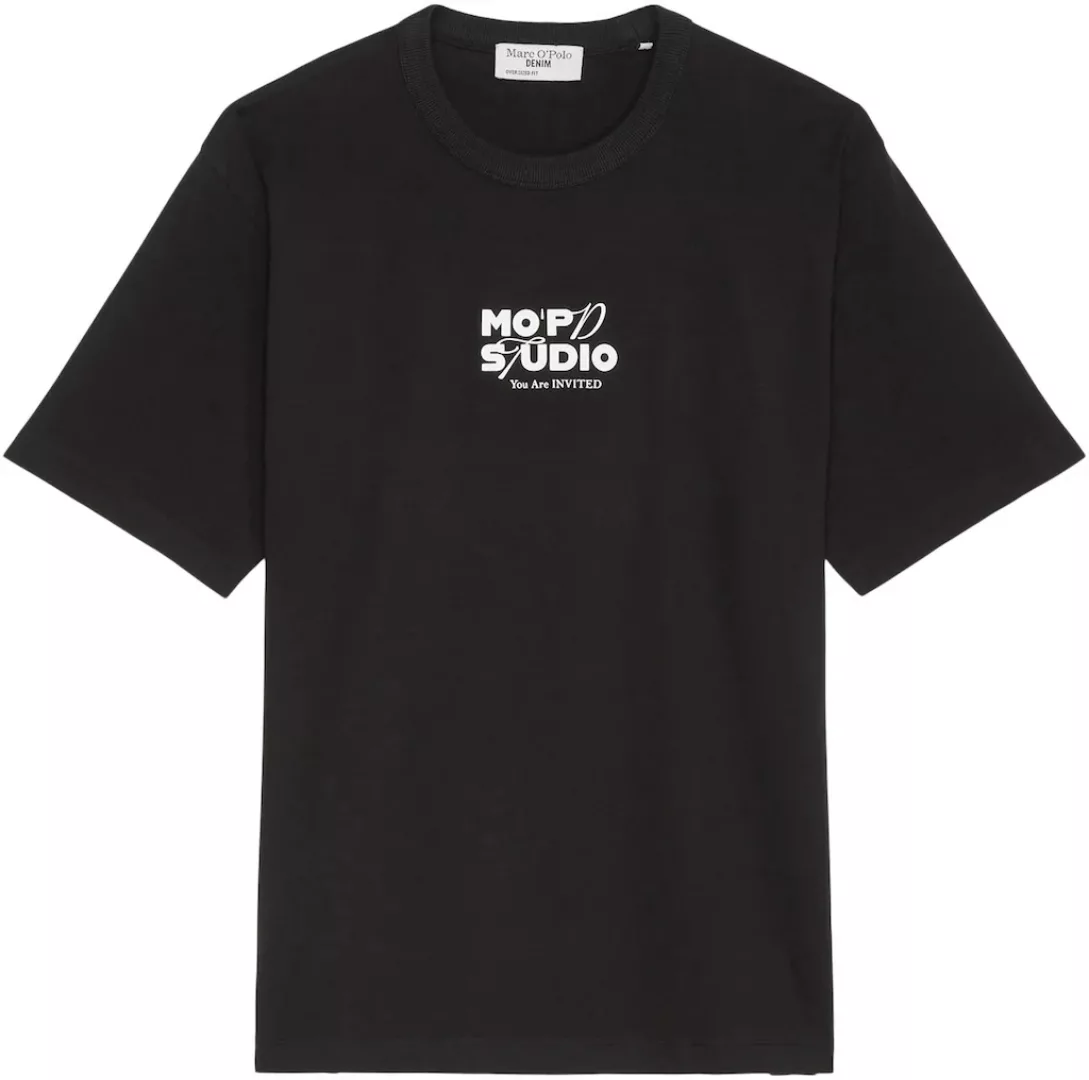 Marc OPolo DENIM T-Shirt, gummierten Logo mittig auf der Brust und großfläc günstig online kaufen