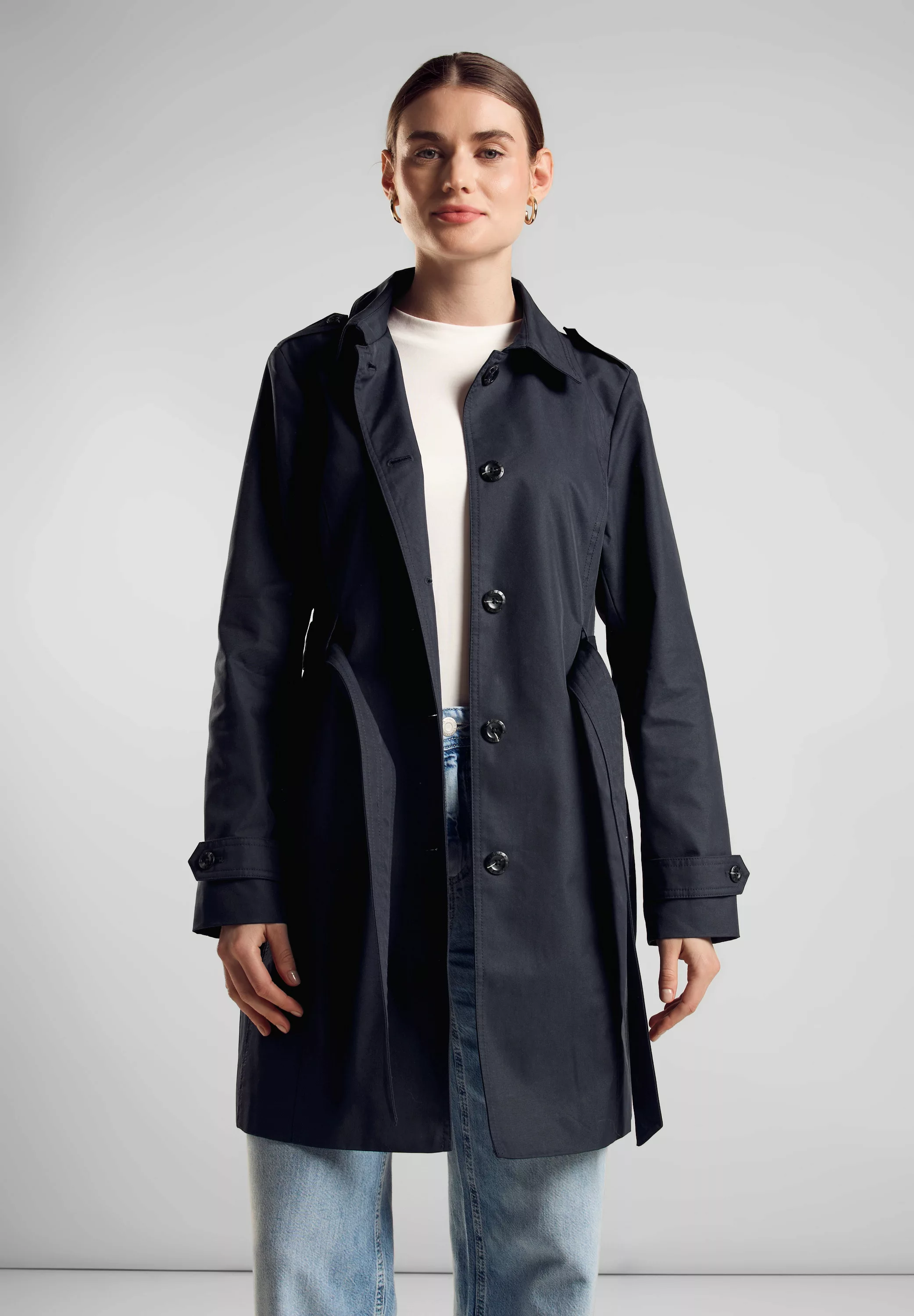 STREET ONE Trenchcoat, mit Bindegürtel günstig online kaufen