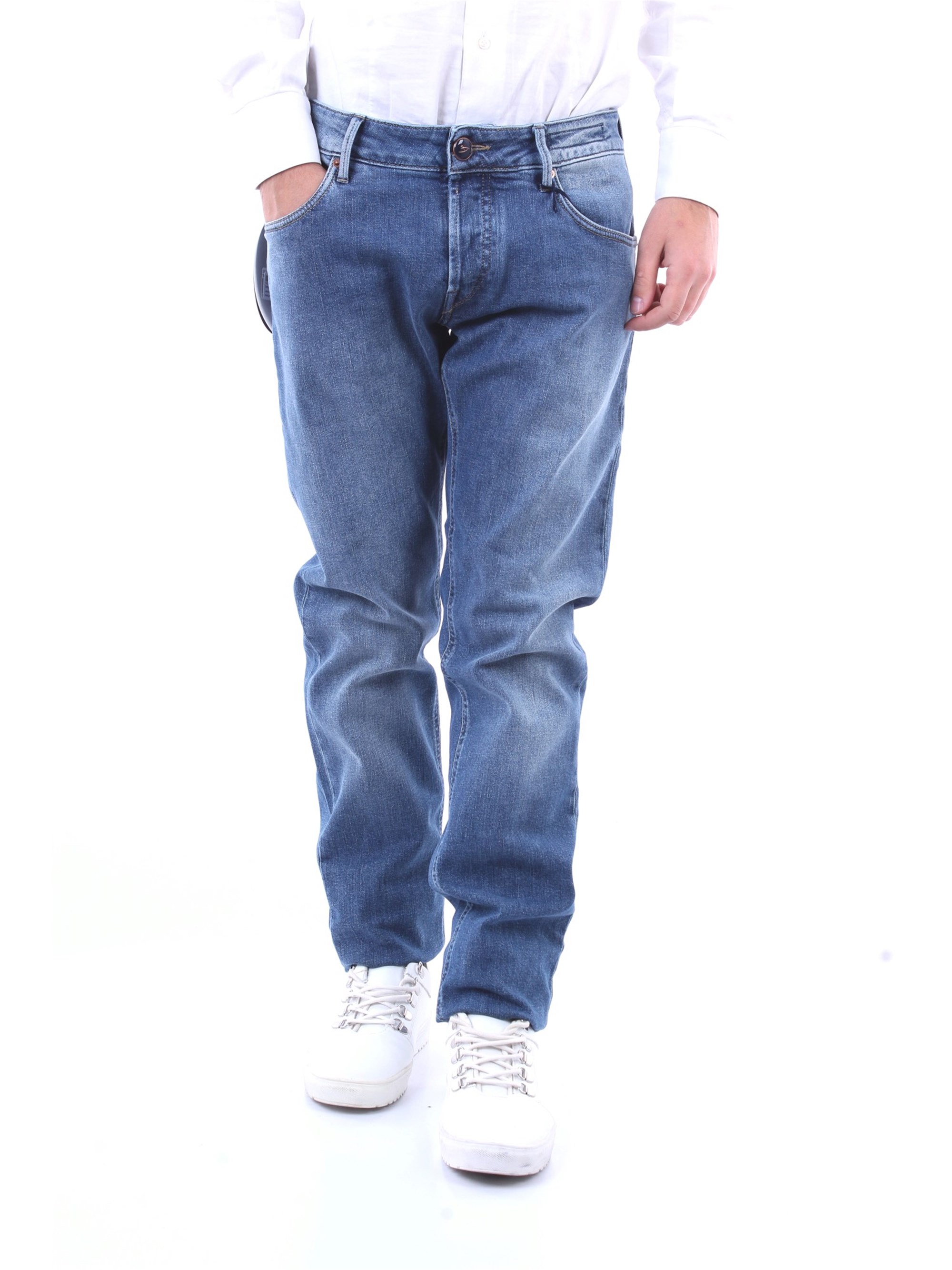 HAND PICKED regelmäßig Herren Blue Jeans günstig online kaufen