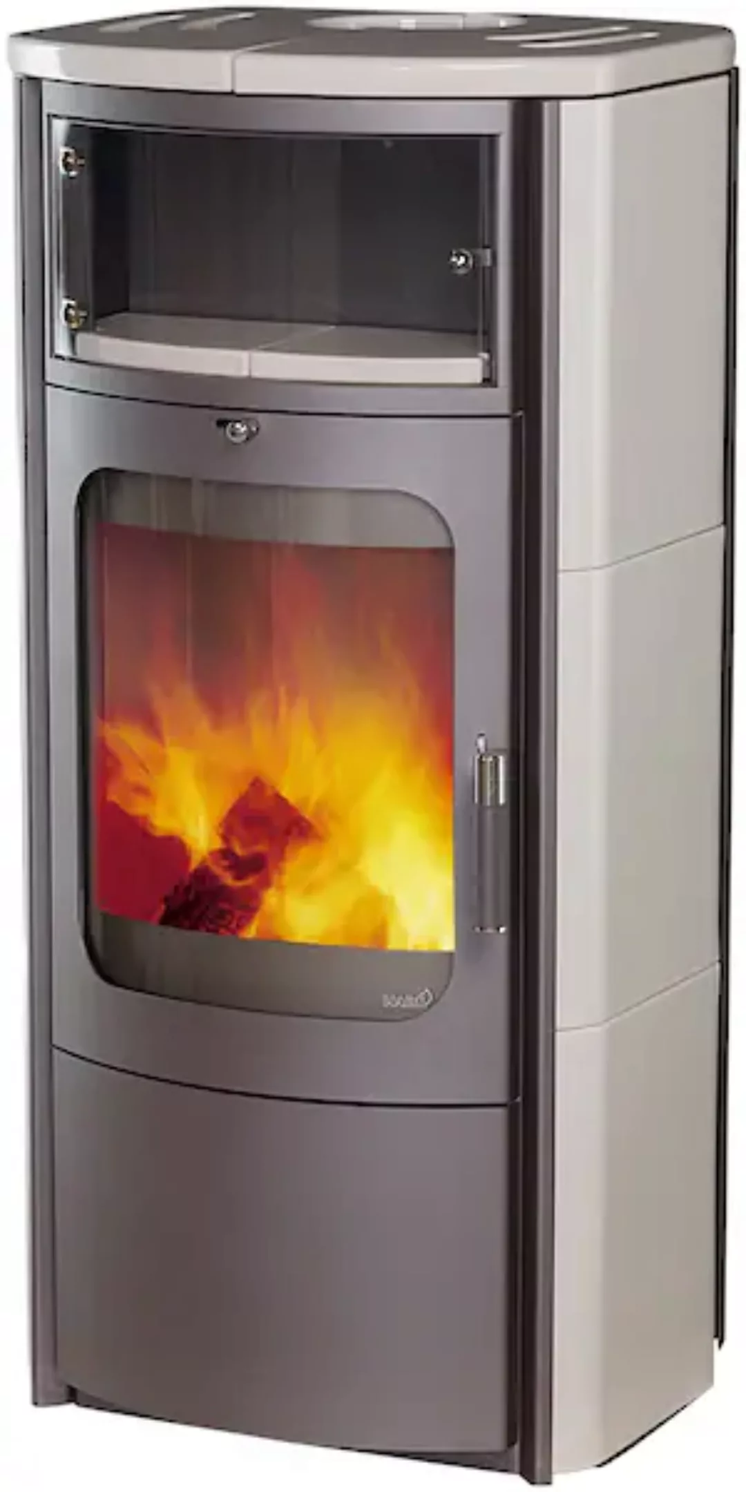 Hark Dauerbrand-Kaminofen Opera-B Schwarz Keramik Cremeweiß 7 kW Autom. EEK günstig online kaufen