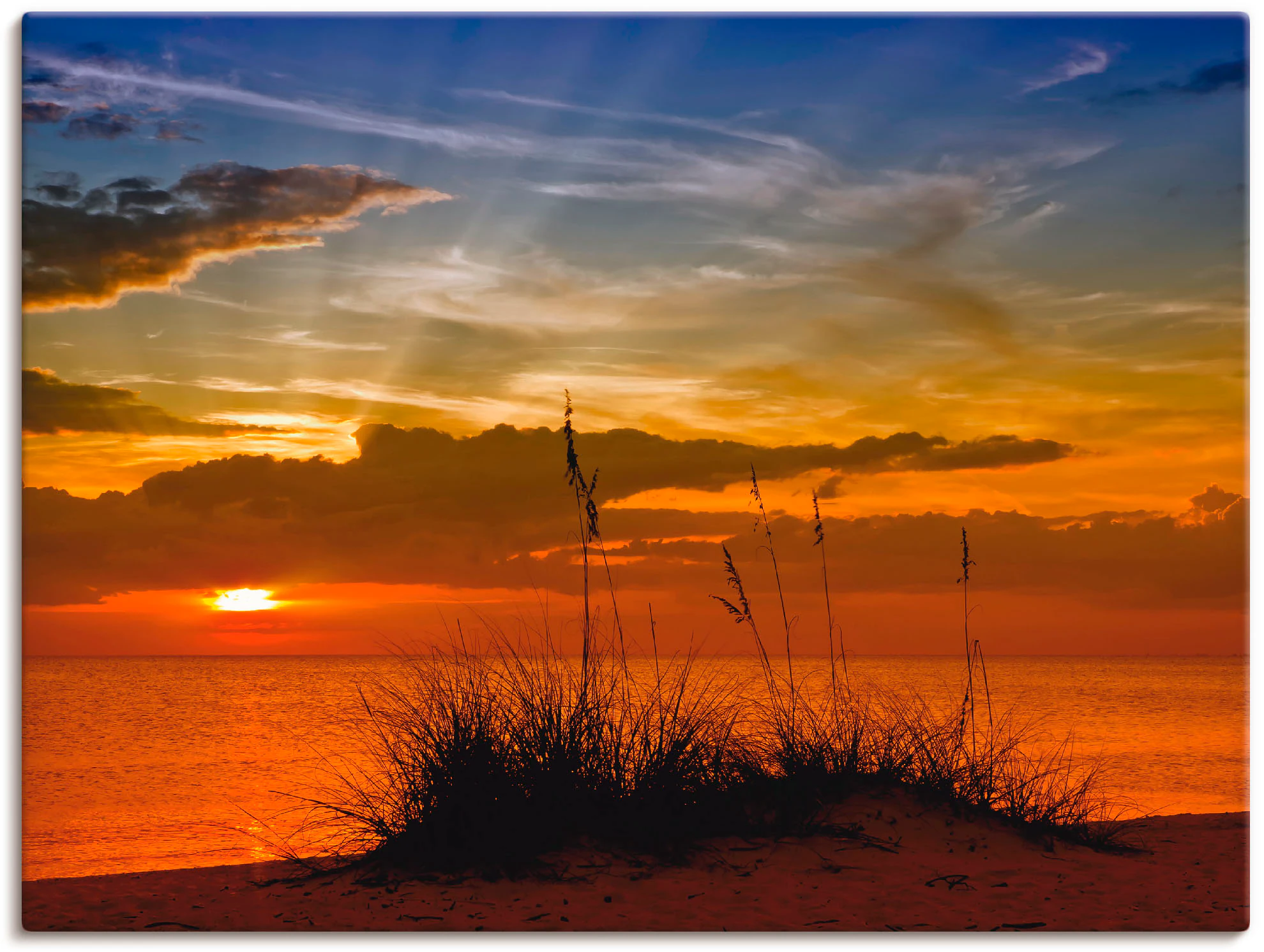 Artland Wandbild "Herrlicher Sonnenuntergang", Sonnenaufgang & -untergang, günstig online kaufen