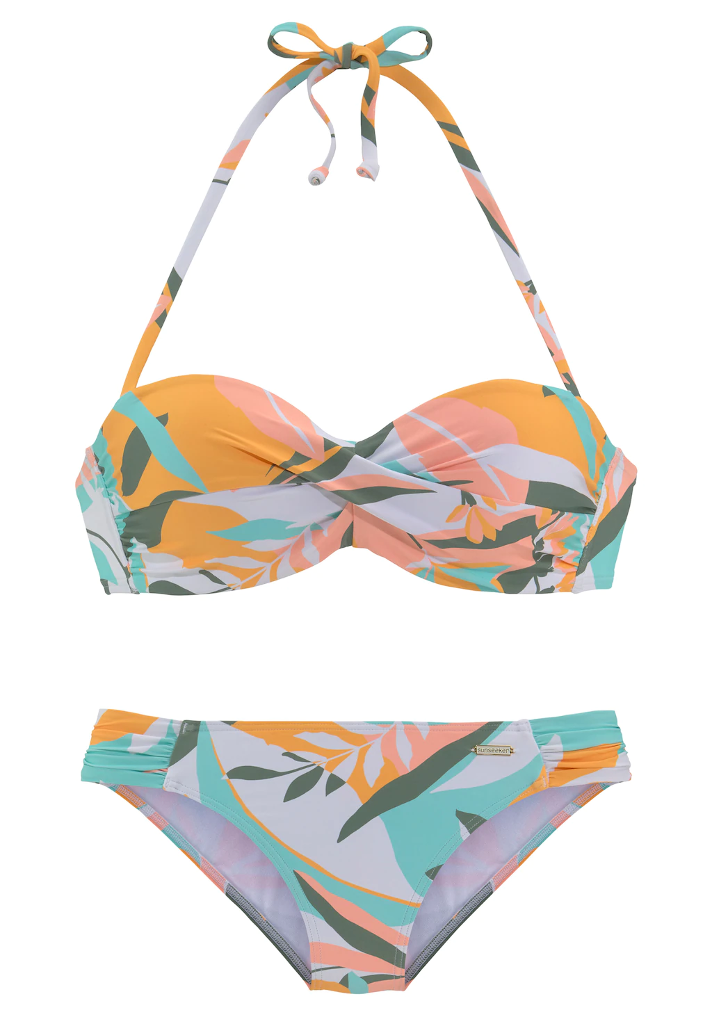 Sunseeker Bügel-Bandeau-Bikini, mit Blätterdruck günstig online kaufen