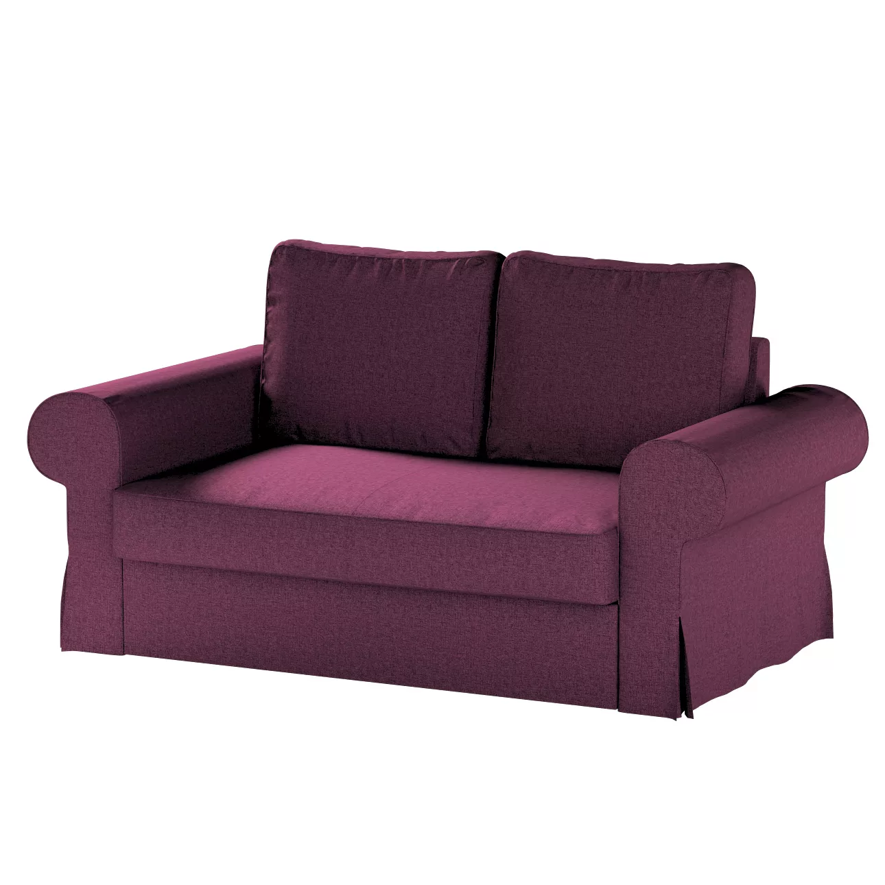 Bezug für Backabro 2-Sitzer Sofa ausklappbar, pflaumenviolett, Bezug für Ba günstig online kaufen