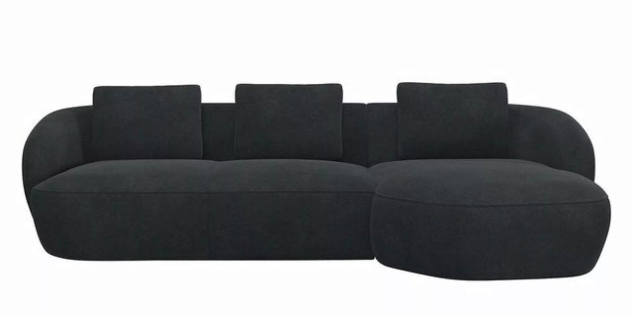 FLEXLUX Wohnlandschaft Torino, rund, L-Form, Sofa-Ecke mit Recamiere, Longc günstig online kaufen