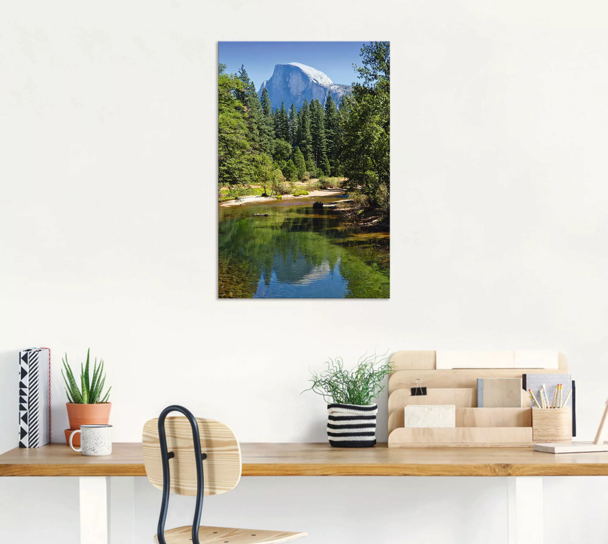 Artland Wandbild »Yosemite Valley Half Dome River of Mercy«, Gewässer, (1 S günstig online kaufen