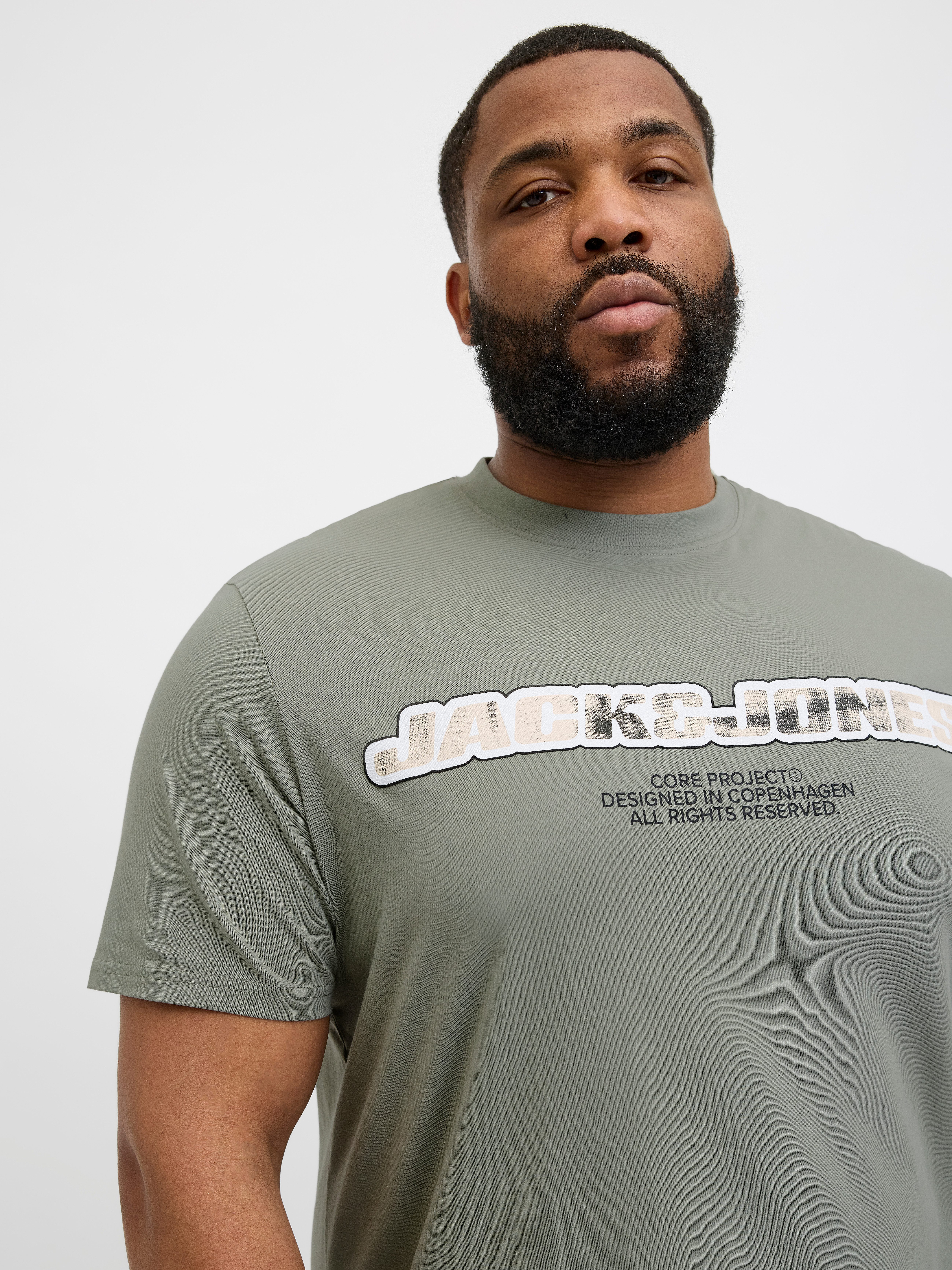 Jack & Jones PlusSize Print-Shirt "JCOLIDO AOP FRONT PRINT TEE SS CRE PLS", günstig online kaufen