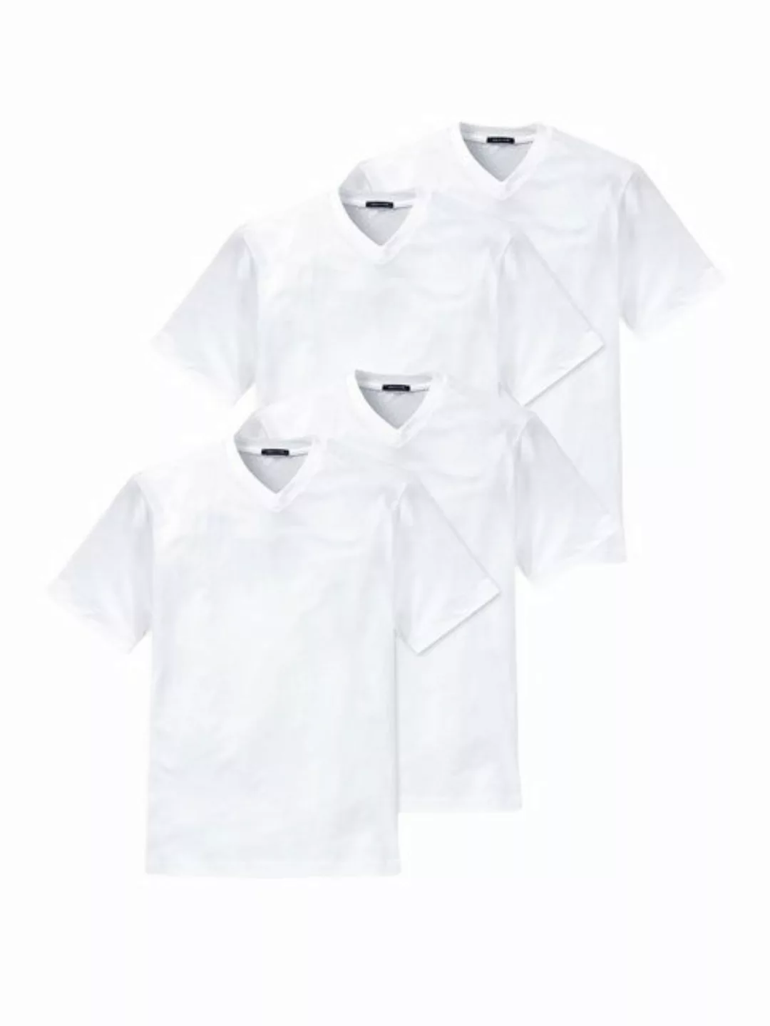 Schiesser T-Shirt American Shirt (4-tlg) unterziehshirt unterhemd kurzarm günstig online kaufen