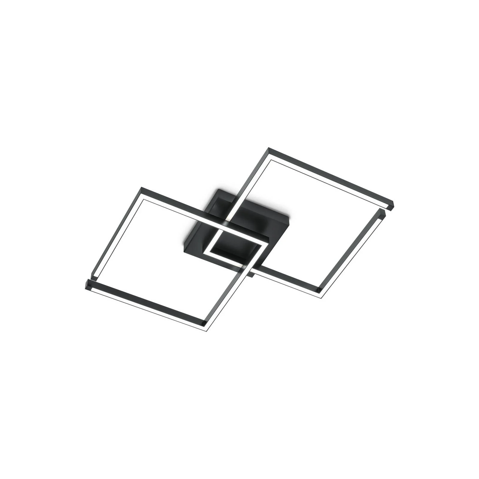 LED-Deckenleuchte Lina, schwarz, 97 x 54 cm, dimmbar günstig online kaufen