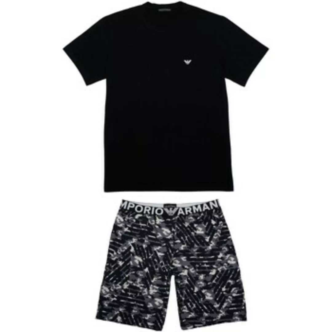 Emporio Armani  Pyjamas/ Nachthemden Pyjama T-Shirt und kurze Hose Schlafan günstig online kaufen