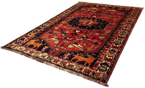 morgenland Wollteppich »Shiraz Medaillon 250 x 160 cm«, rechteckig, Unikat günstig online kaufen