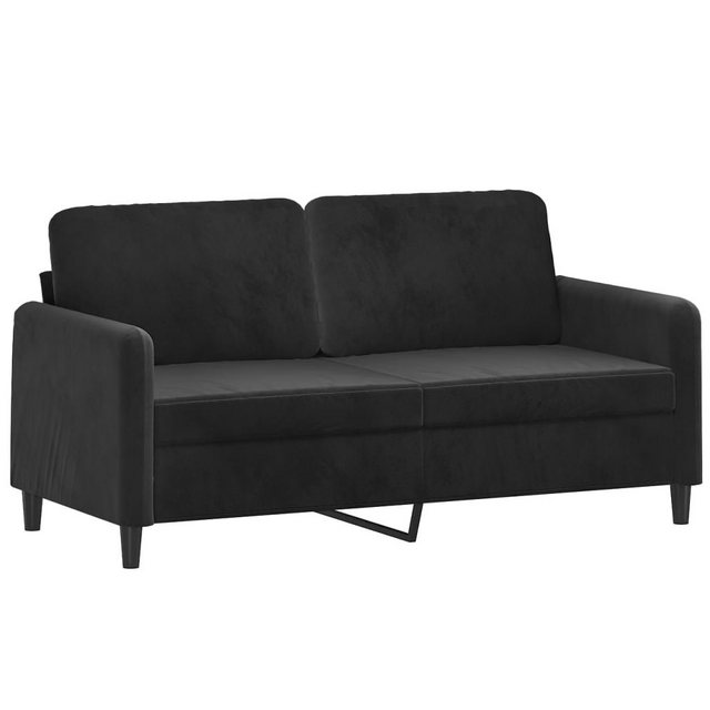 vidaXL Sofa 2-Sitzer-Sofa Schwarz 140 cm Samt günstig online kaufen