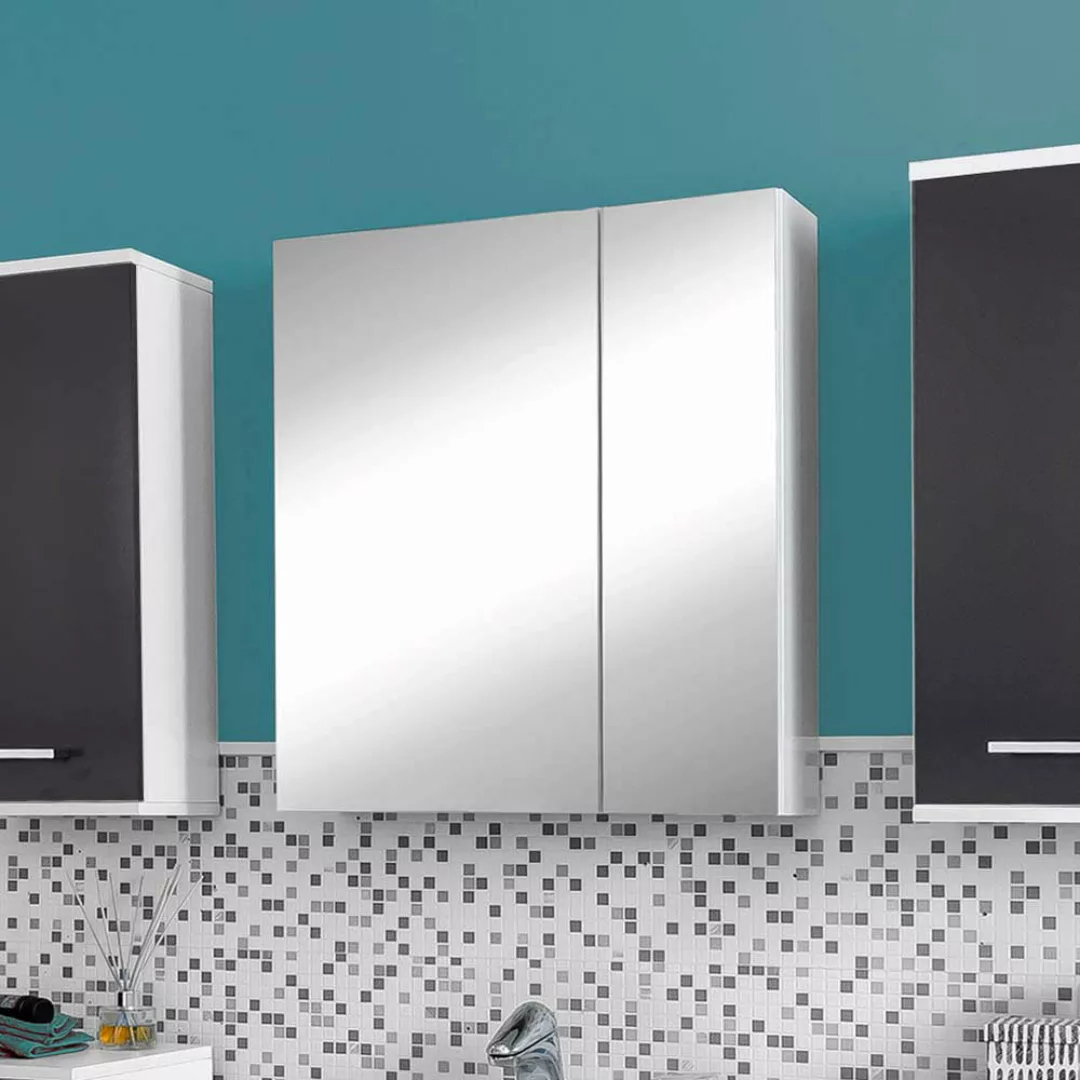 Badezimmer Spiegelschrank in Weiß 60 cm breit günstig online kaufen