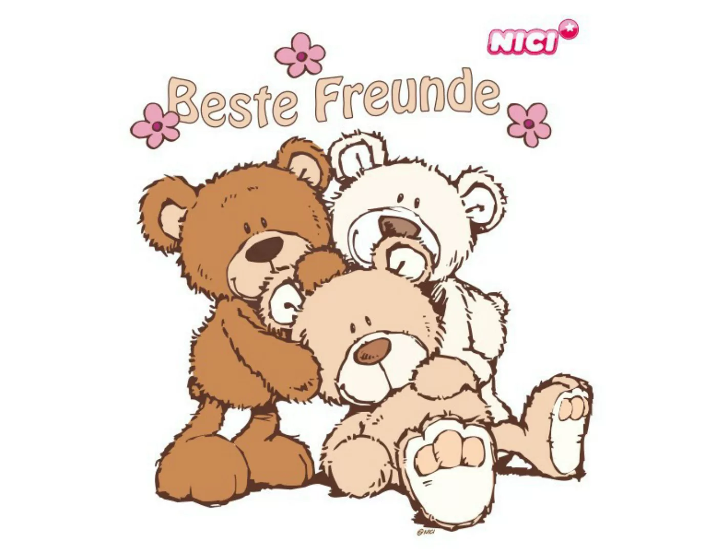 Wandtattoo Kinderzimmer NICI - Classic Bears - drei beste Freunde günstig online kaufen