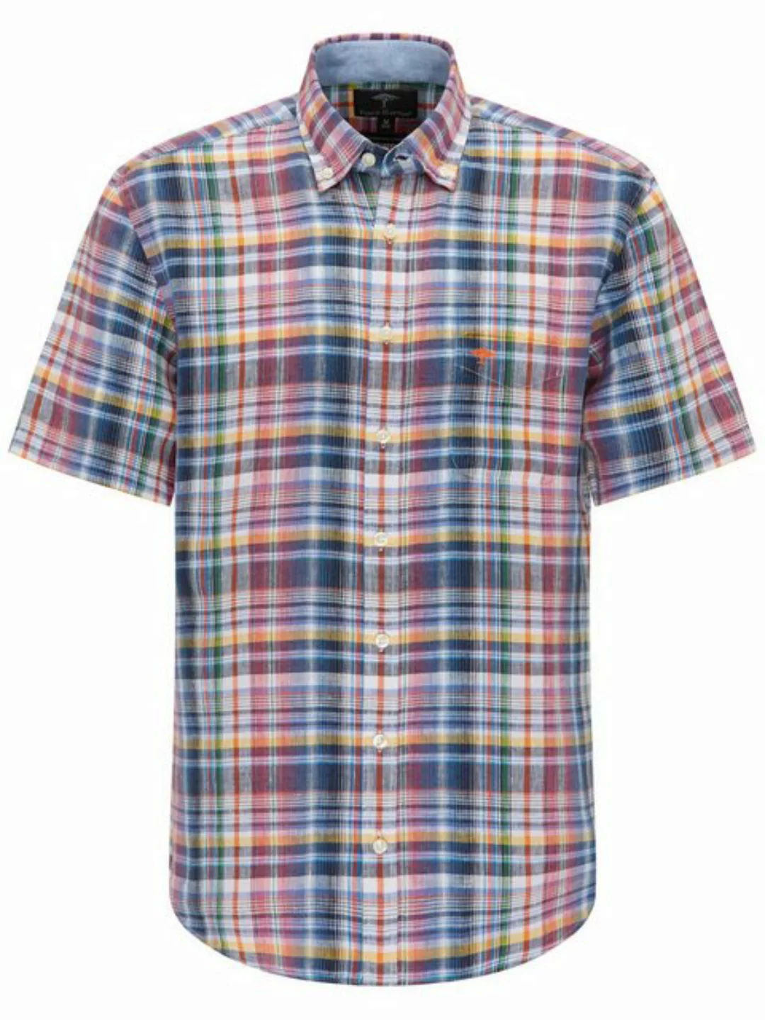 FYNCH-HATTON T-Shirt Colourful Linen Check, B.D., 1/2 günstig online kaufen