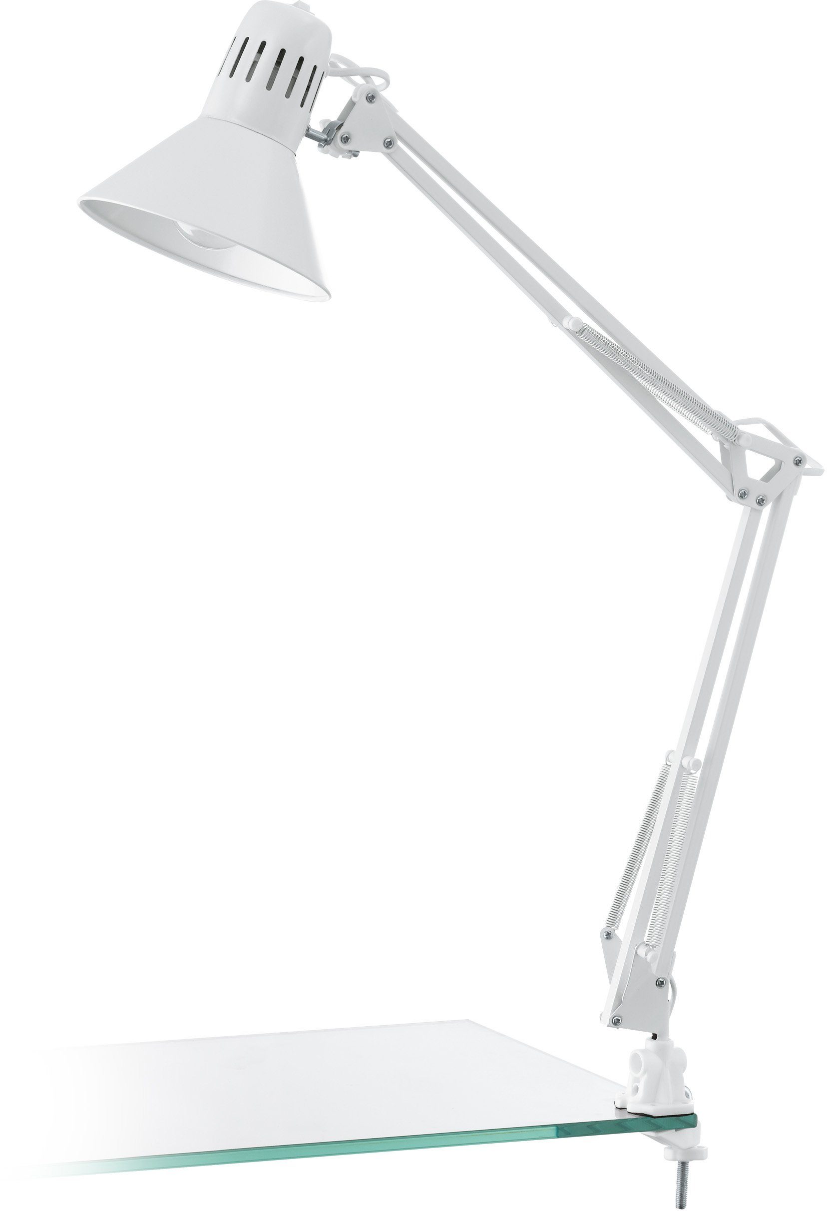 EGLO Tischleuchte FIRMO Klemmlampe, weiß, exkl. günstig online kaufen