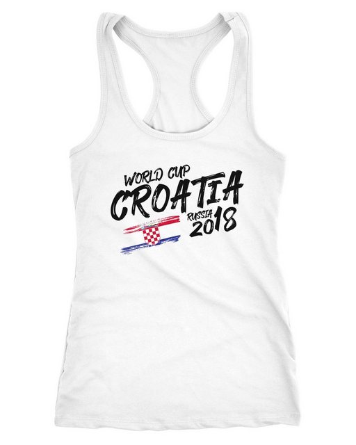 MoonWorks Tanktop Damen Tanktop Kroatien Croatia Hrvatska Fußball WM Weltme günstig online kaufen