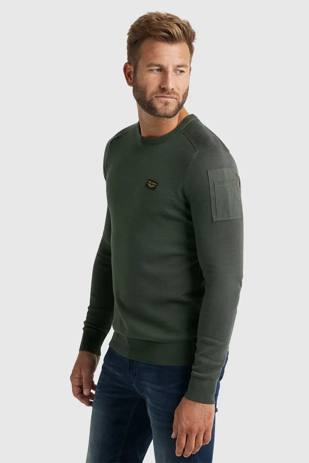 PME LEGEND Strickpullover R-NECK AMERICAN CLASSIC KNIT aus Baumwolle günstig online kaufen