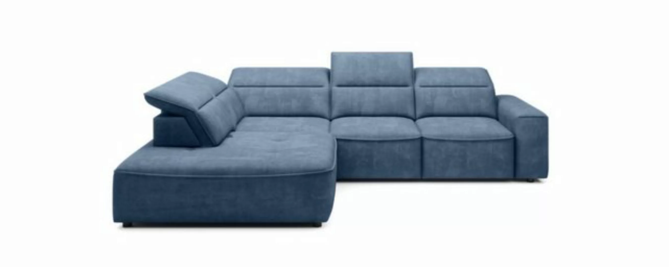 Sofa Dreams Ecksofa Cosmo L Form blau günstig online kaufen