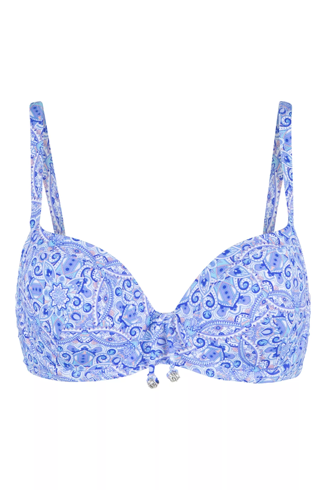 LingaDore Bikini Oberteil geformt Blue Paisley 36D blau günstig online kaufen