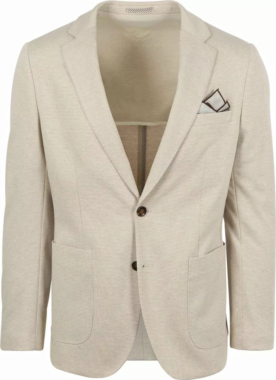 Suitable Blazer Face Druck Beige - Größe 48 günstig online kaufen