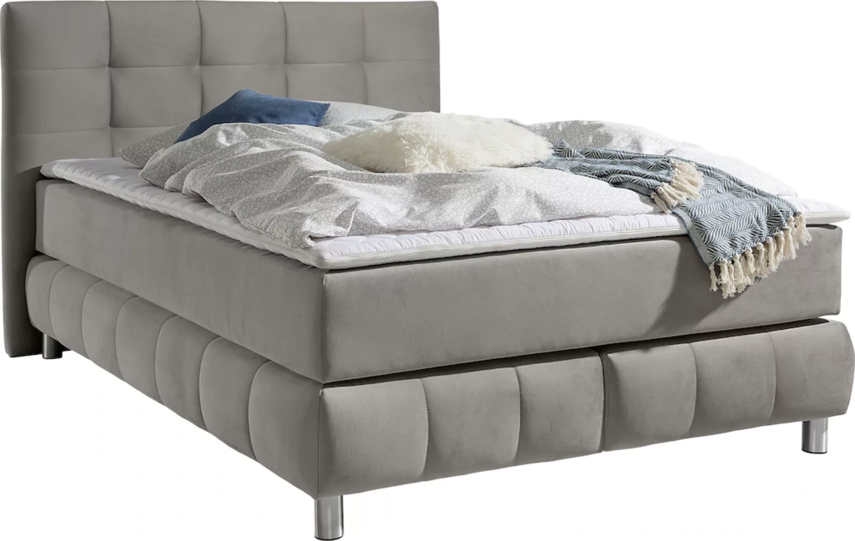 andas Boxspringbett "Salo", incl. Topper, 6 Breiten, 2 Härtegrade, TFK auch günstig online kaufen