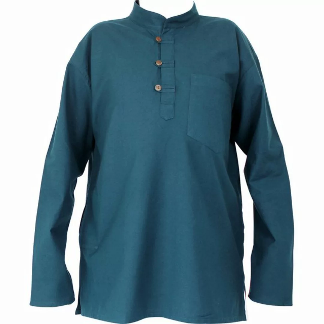 BUDDHA arts&more Langarmhemd Traditionelles Nepalhemd Kurta Fishermanhemd L günstig online kaufen