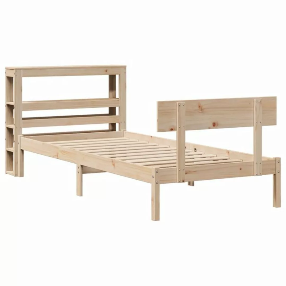 vidaXL Bett Massivholzbett ohne Matratze 90x200 Kiefernholz günstig online kaufen