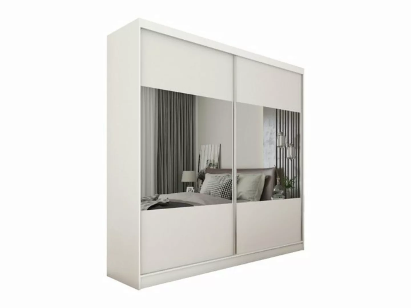 ALTDECOR Schiebetürenschrank CELI (Kleiderschrank Aluminium-Leisten, Spiege günstig online kaufen