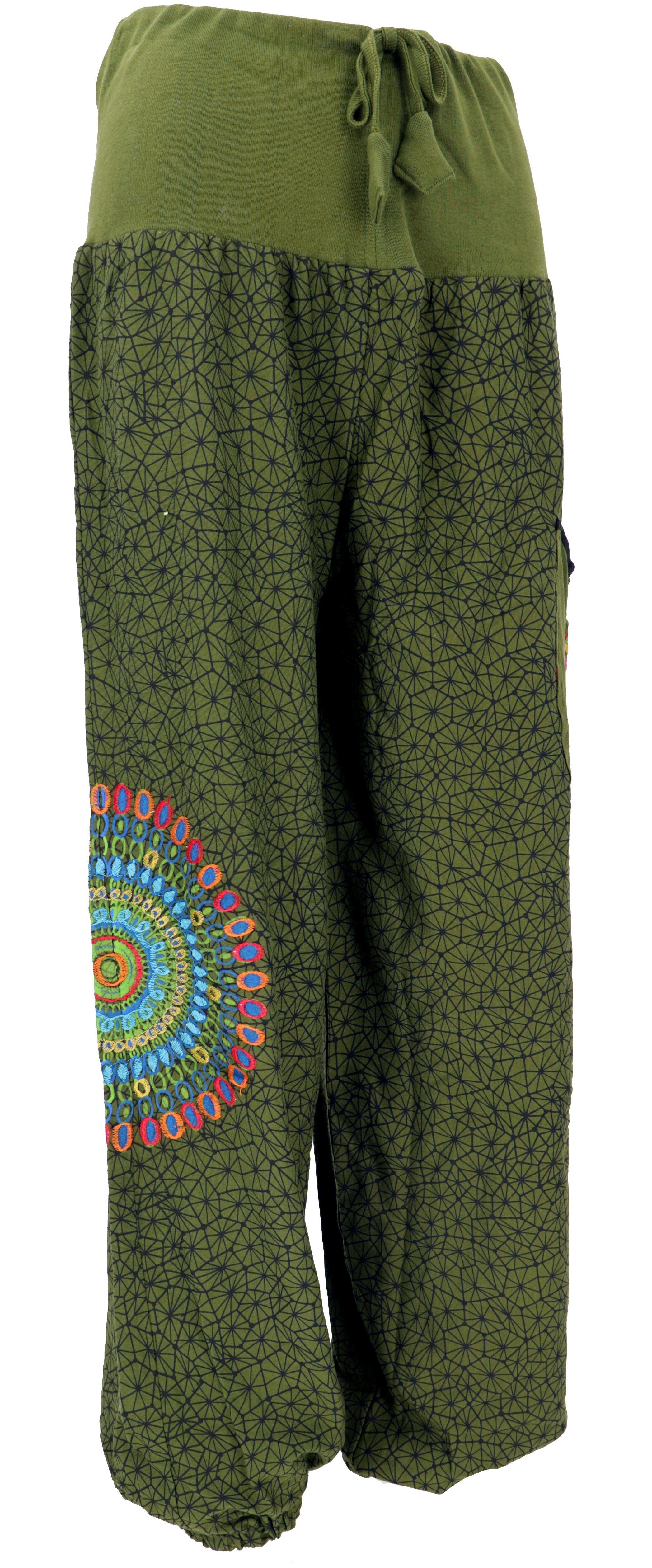 Guru-Shop Relaxhose Weite Pluderhose mit breitem günstig online kaufen