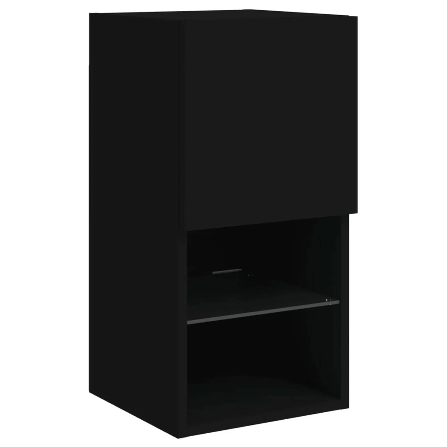 VidaXL TV-Schrank mit LED-Leuchten Schwarz 30,5x30x60 cm günstig online kaufen