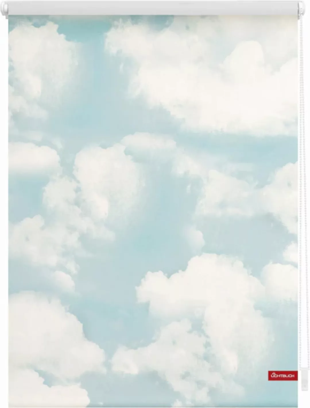 LICHTBLICK ORIGINAL Seitenzugrollo »Klemmfix Motiv Wolken«, Lichtschutz, oh günstig online kaufen