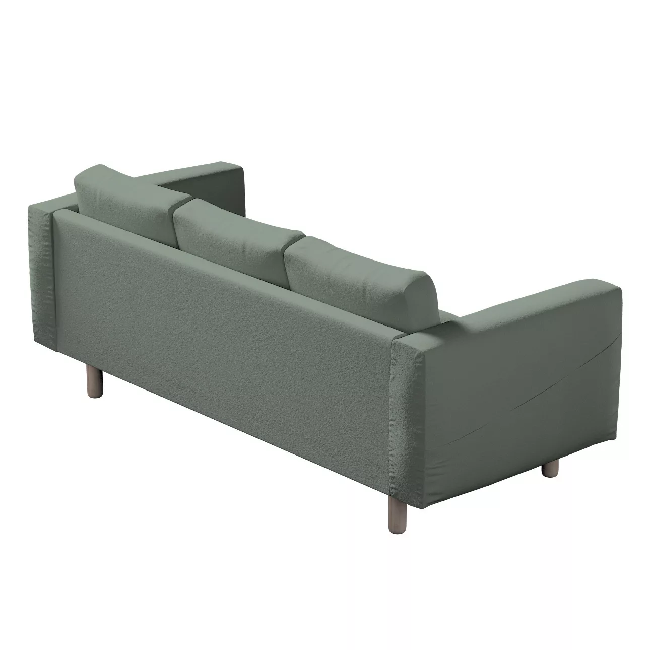 Bezug für Norsborg 3-Sitzer Sofa, grün, Norsborg 3-Sitzer Sofabezug, Bouclé günstig online kaufen