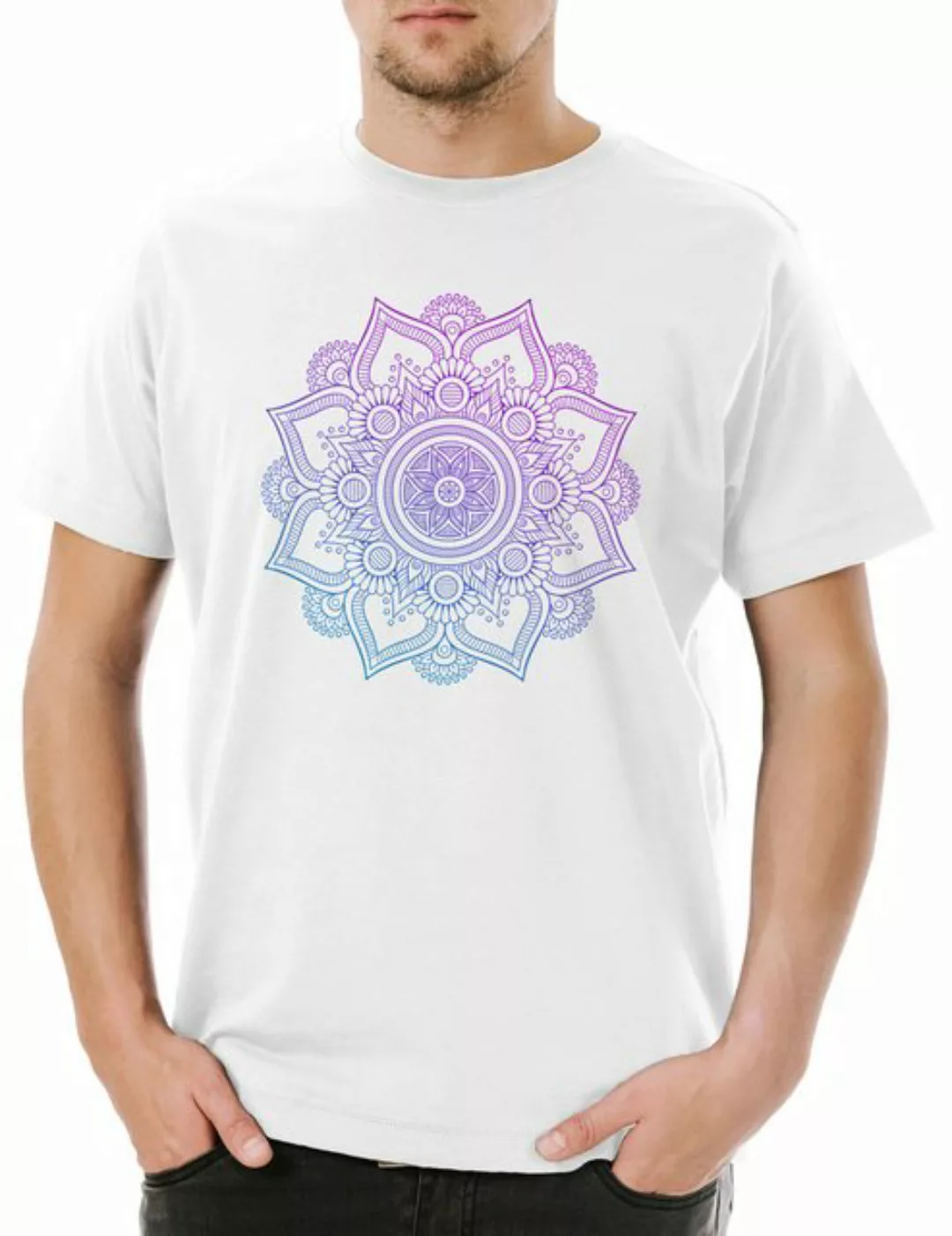 Urban Backwoods Print-Shirt Mandala XI Herren T-Shirt Sports Yoga Lehrer Te günstig online kaufen