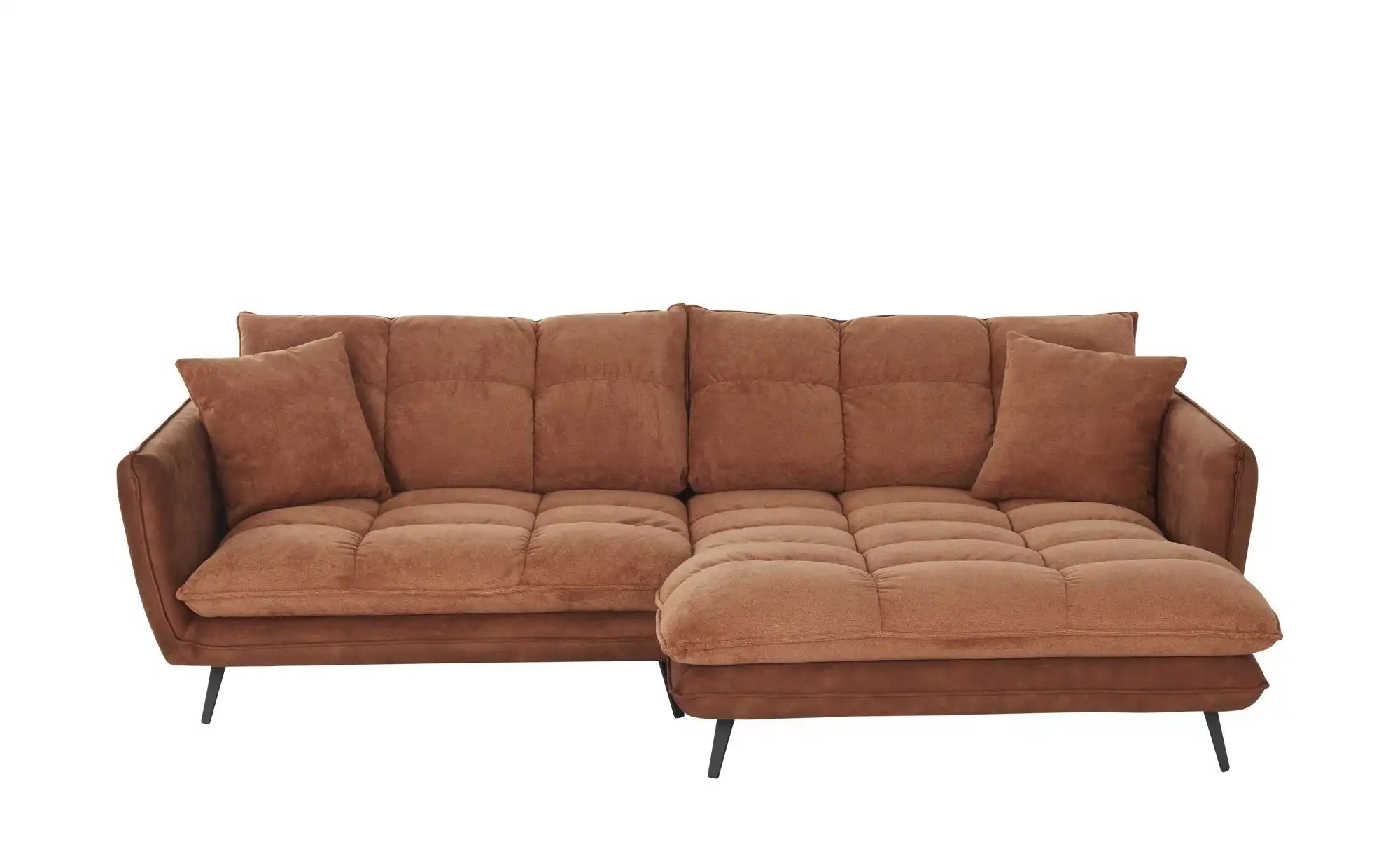 bobb Ecksofa  Arianna XL ¦ kupfer ¦ Maße (cm): B: 275 H: 90 T: 196 Polsterm günstig online kaufen