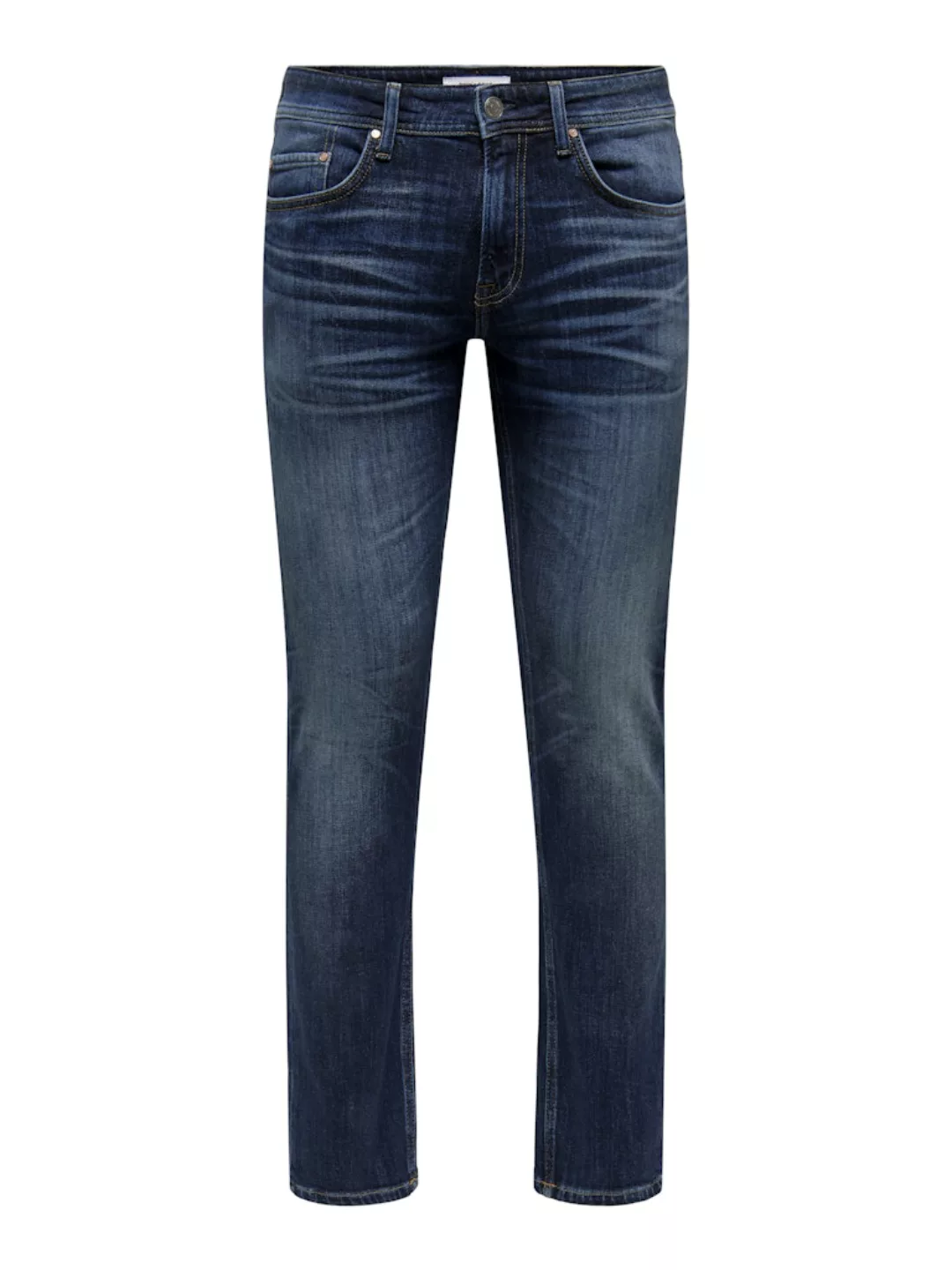 Only & Sons Herren Jeans ONSWEFT 3251 - Straight Fit - Blau - Blue Denim günstig online kaufen