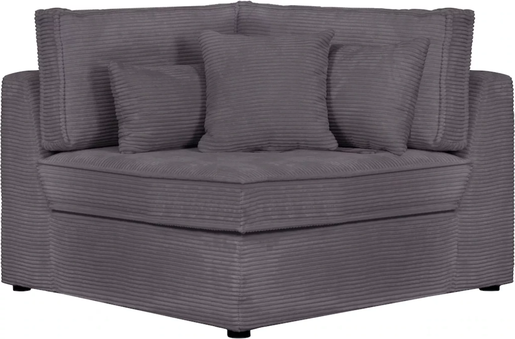 RAUM.ID Sofa-Eckelement "Florid", Teil eines Modulsofas, fester Sitzkomfort günstig online kaufen