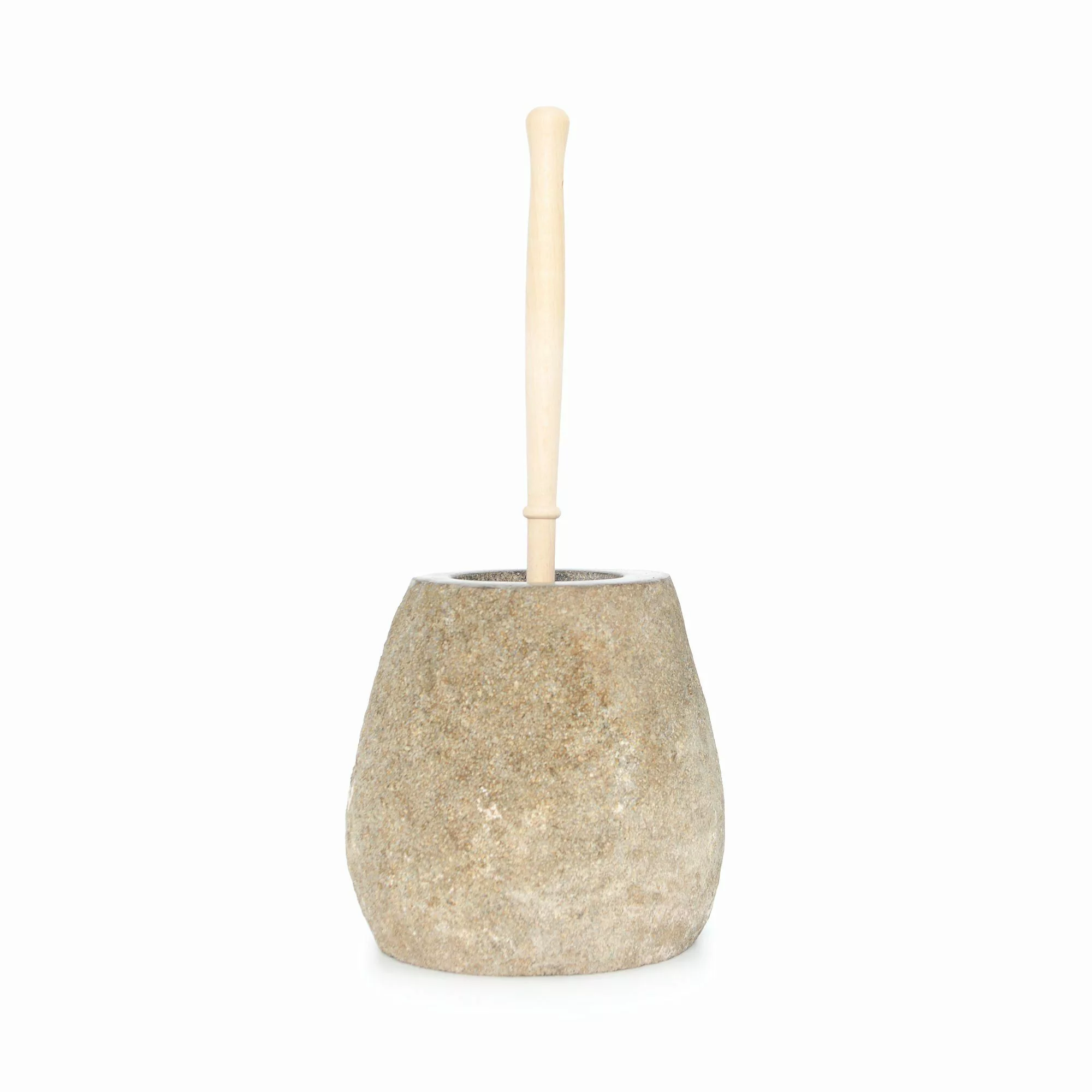 wohnfreuden Badaccessoire-Set Naturstein WC-Toiletten-Bürstenhalter 19 cm günstig online kaufen